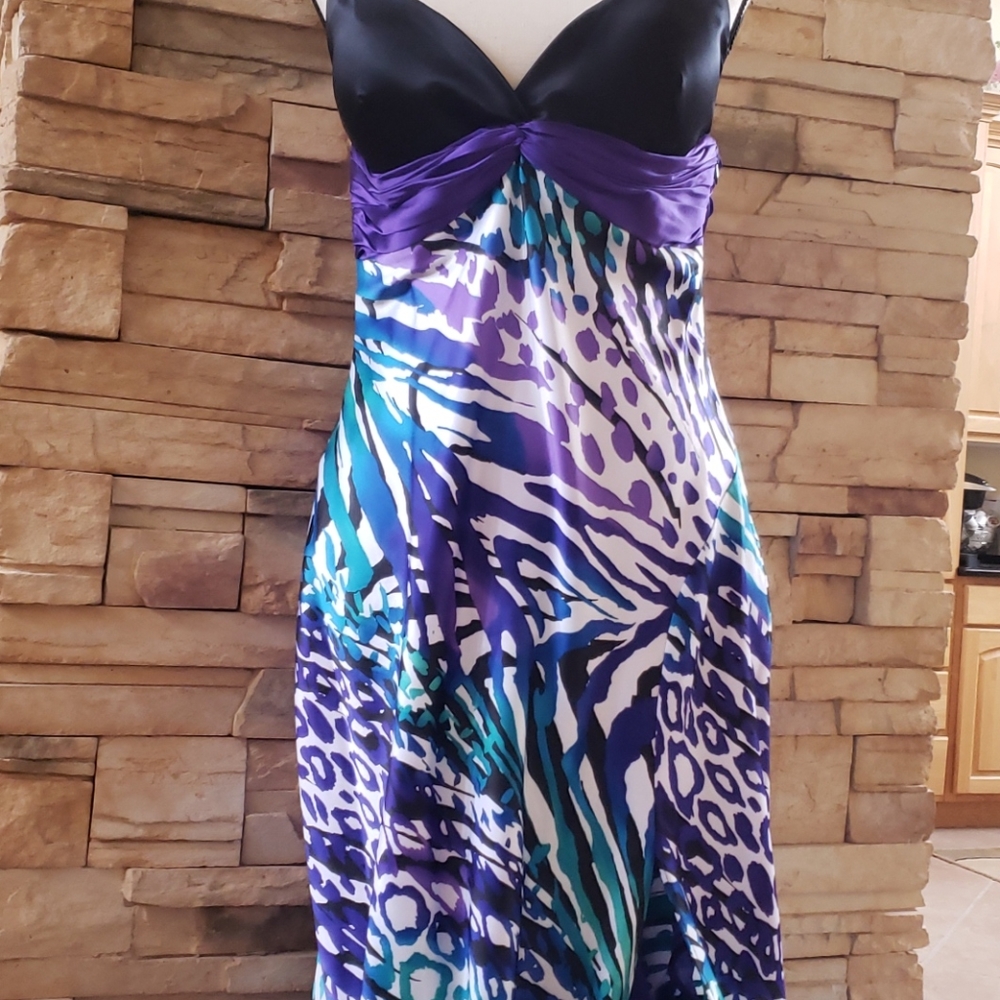 🎉HOST PICK🎉 Cache Satin Cocktail Dress - Picture 3 of 6